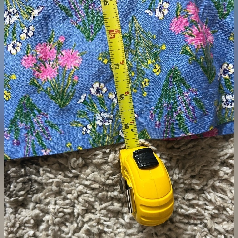LOFT Floral U-Neck Puff Sleeve Dress size 2 (E103) - Picture 11 of 15